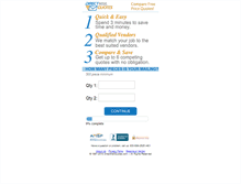 Tablet Screenshot of directmailquotes.com